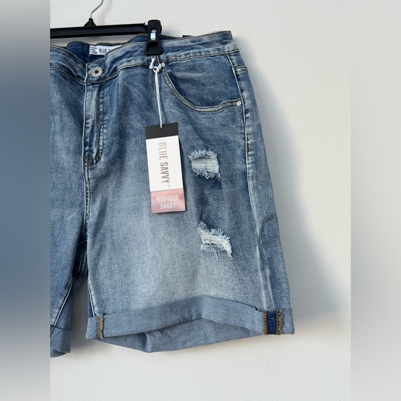 Blue Savy Pants - Blue Savy Denim Shorts Jeans Cotton Summer Size 22W NWT